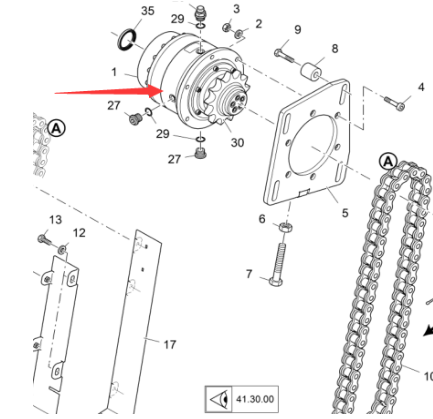 Vö pavers    Scraper motor reducer part number 2259433