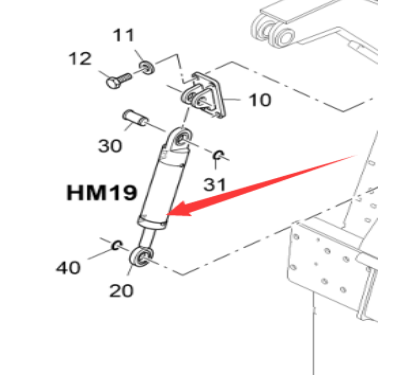Vö pavers   Spiral lift cylinder part number 2184860