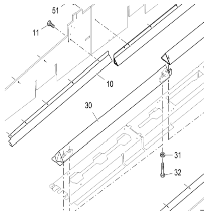 Vö pavers   Central protective device front part number 2219762