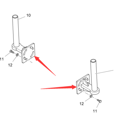 Vö pavers   Balance beam bracket part number 2499120