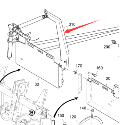 Vö pavers   Left bracket part number 2193479