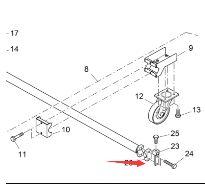Vö pavers     Clamping piece part number 4910550048