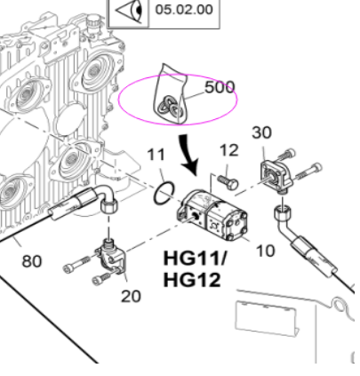 Vö pavers Dual gear pump repair kit part number 9627361001