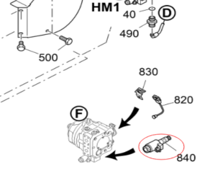Vö pavers   Travel motor solenoid valve coil 2147917