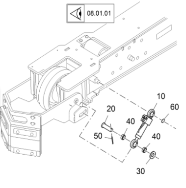 Vö pavers  Track scraper cylinder part number 2184862