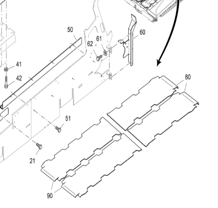 Vö pavers    Front feeding base plate part number 2275925