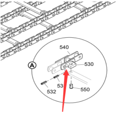 Vö pavers  Scraper chain link part number 2138438