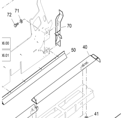 Vö pavers    Chain protection right rear guard part number 2553484
