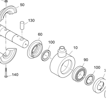 Vö pavers  Host hanger bearing part number 9541130635