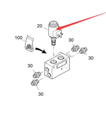 Vö pavers   Travel solenoid valve part number 2079679