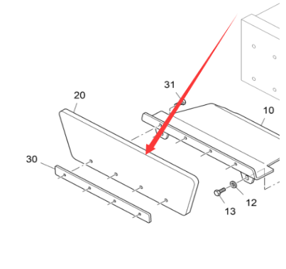Vö pavers   Retaining plate part number 2379930