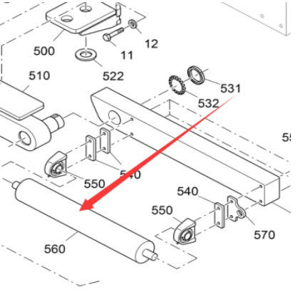 Vö pavers    Idler part number 2005914