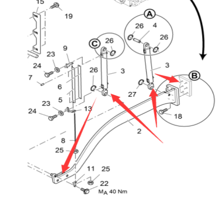 Vö pavers     Leveling cylinder part number 2046682