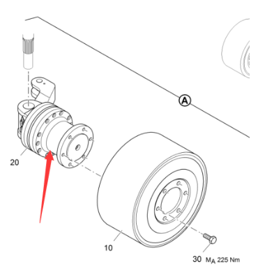 Vö pavers   Right travel motor part number 2247383