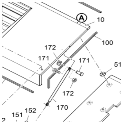 Vö pavers   Paver engine hood gas spring part number 2254162