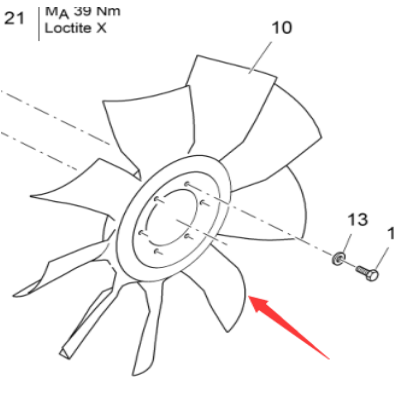 Vö pavers    Cooling fan part number 2188388