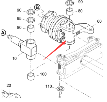 Vö pavers    Traveling motor part number 2221657
