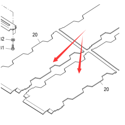 Vö pavers   Front feeding base plate part number 2032008