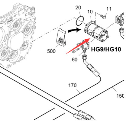 Vö pavers     Pressure beam gear pump part number 2373331