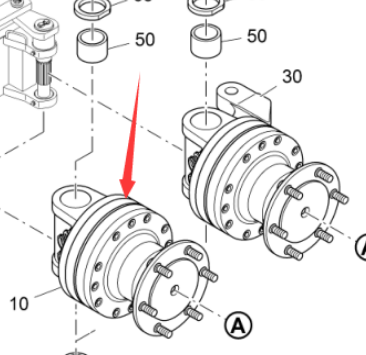 Vö pavers  Front wheel travel motor part number 2221669