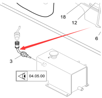Vö pavers   Cooling level switch part number 2053372