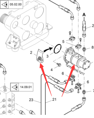 Vö pavers    Triple gear pump part number 9628241000