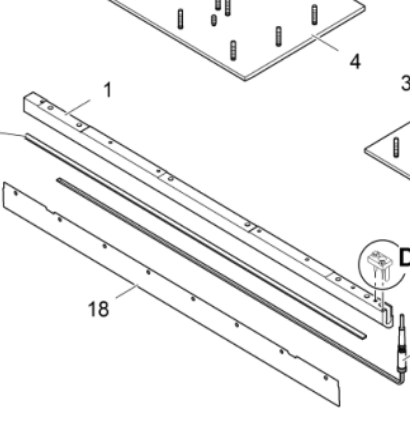 Vö pavers  Part number 4611353094 on the left side of the 1.5m iron plate compactor