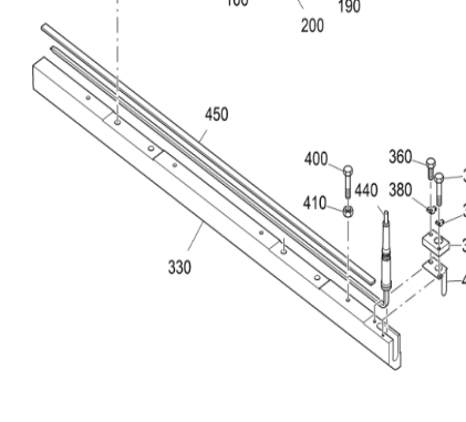 Vö pavers   Mainboard 1.25 meter tamper bar part number 2202733