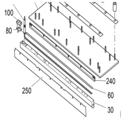 Vö pavers Host baffle blade part number 2027338