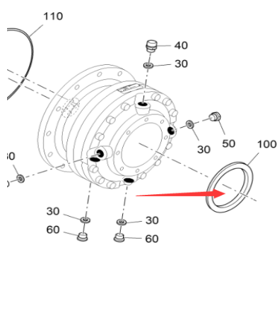 Vö pavers  Scraper reducer oil seal part number 2383166
