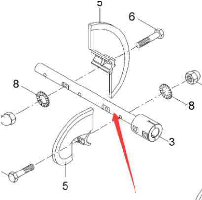 Vö pavers     Extended spiral shaft part number 4622012479
