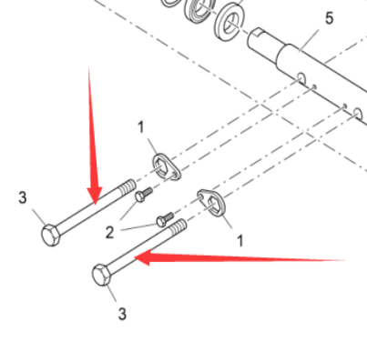 Vö pavers  Scraper large chain tensioning bolt part number 9516630933