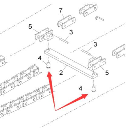 Vö pavers  S1203 paver scraper pin part number 2045820