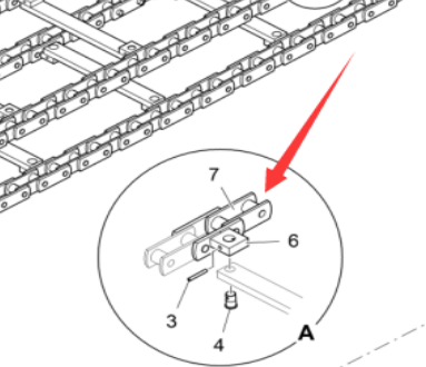 Vö pavers     Part number of the inner section of the large chain 4610312065