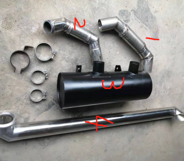 Vö pavers    Silencer compensator pipe and connecting pipe part number 2306224