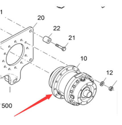 Vö pavers   Scraper motor reducer part number 2178160