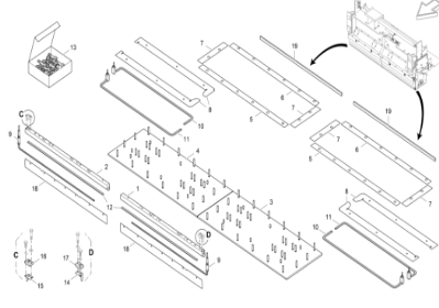 Vö pavers  Mainframe Screed Repair Kit Part Number 2166156