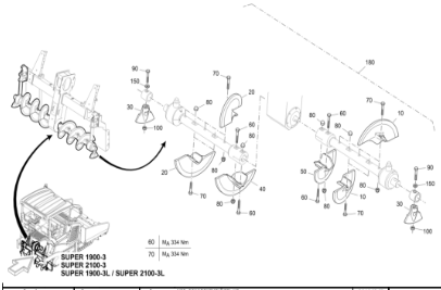 Vö pavers    Mainframe spiral blade repair kit part number 2271756