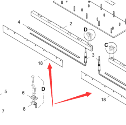 Vö pavers   75 cm Screed Baffle Blade Part Number 2123654