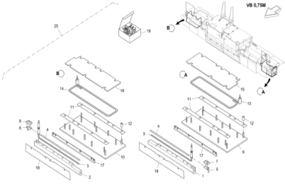 Vö pavers  75cm Screed Repair Kit Part Number 2051728
