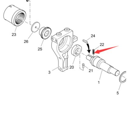 Vö pavers S2100-3L Screed Ram Compression Spring Part Number 4606042014