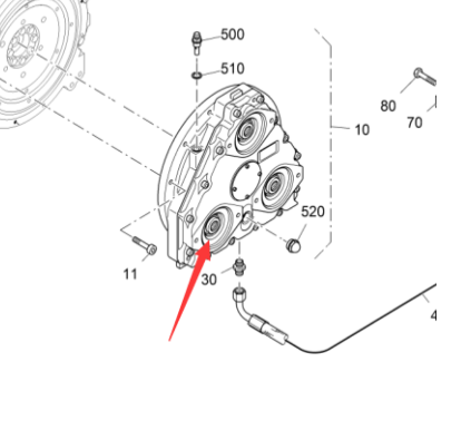 Vö pavers  Pump transfer box assembly part number 2655614