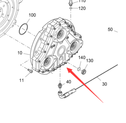 Vö pavers  Pump transfer box assembly part number 2221051