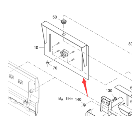 Vö pavers   Small deflector part number 2290346
