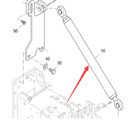 Vö pavers   Screed support bar part number 2004629
