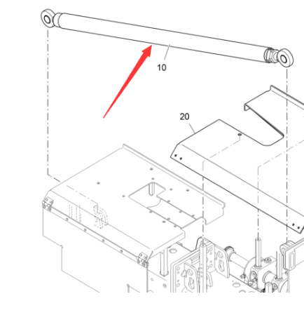 Vö pavers    75 Screed Support Bar Part Number 4618572147