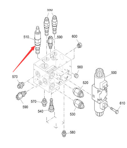 Vö pavers Steel threaded rod part number 4607650061