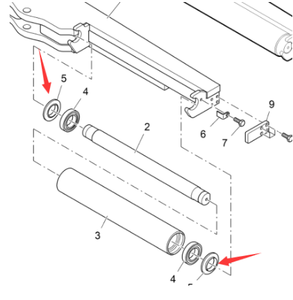 Vö pavers   Idler end cover part number 4604132599