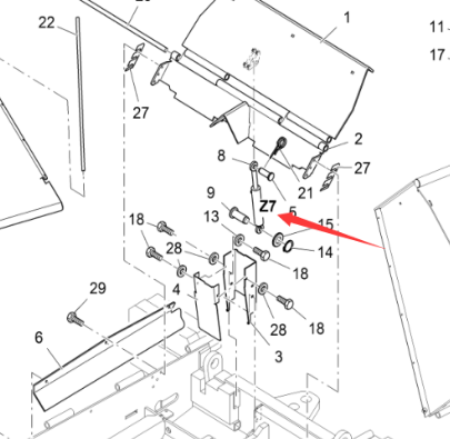 Vö pavers   Hydraulic Front Flap Cylinder Part Number 2026658