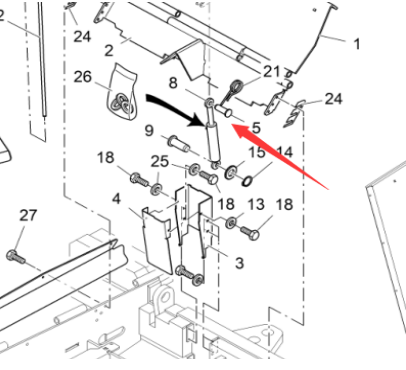 Vö pavers   Flip Plate Cylinder Pin Part No. 2008421